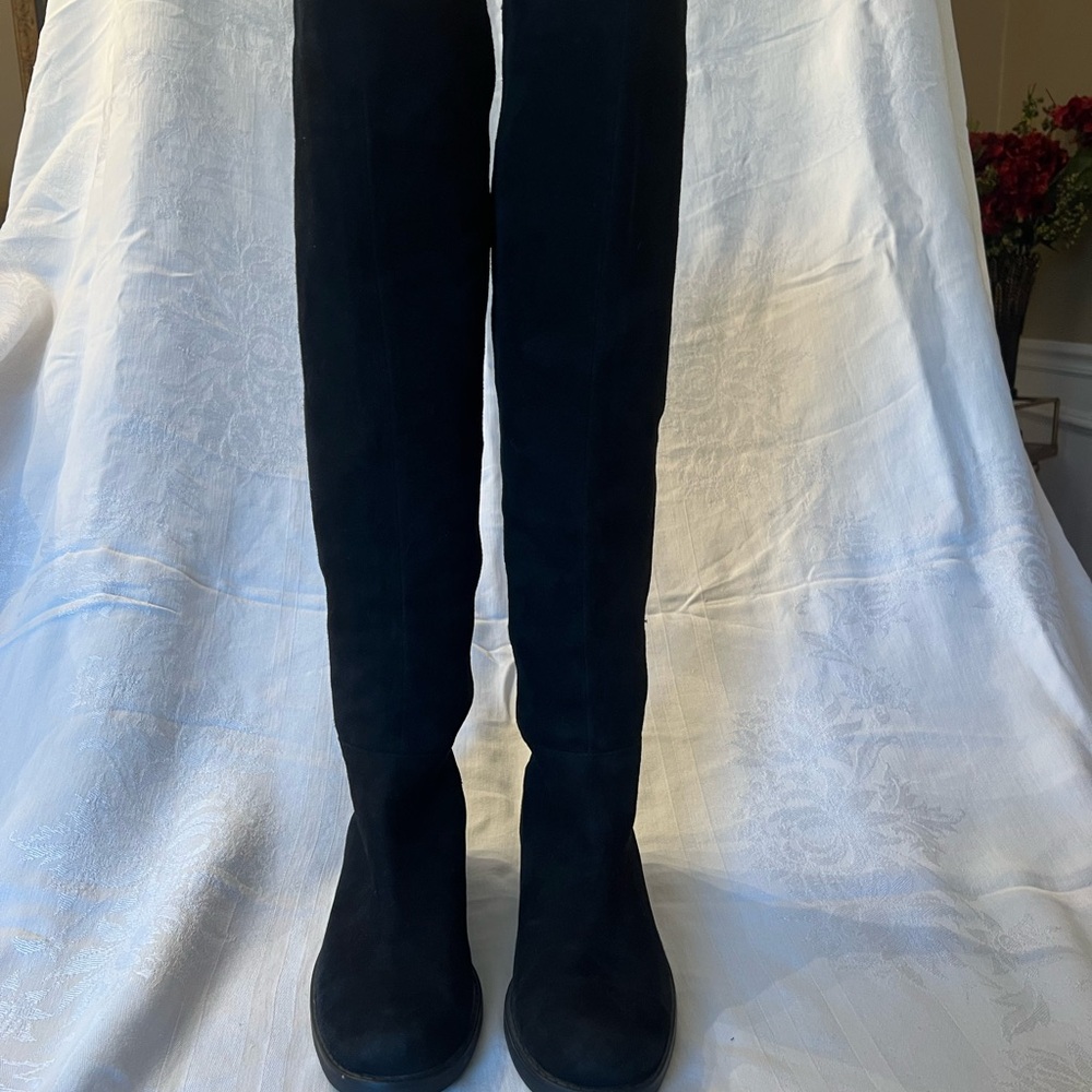 Black Thigh-High Boots